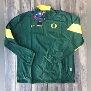 New Nike men’s Oregon State jacket zip pull over size small Green and